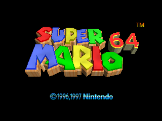 Super Mario 64 (Europe) (En,Fr,De) Title Screen